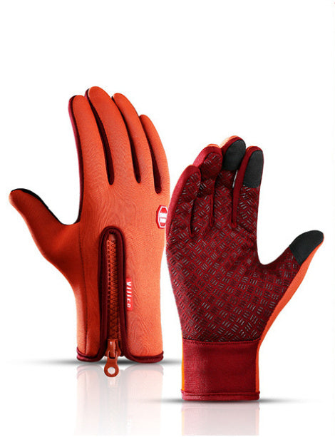 Waterproof Winter Riding Gloves – Touch Screen, Anti-Slip, Fleece-Lined