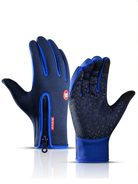 Waterproof Winter Riding Gloves – Touch Screen, Anti-Slip, Fleece-Lined