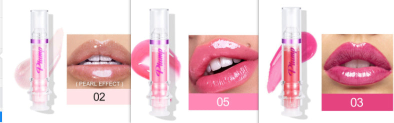 Rich Glossy Liquid Lipstick – Spicy Plumping Mirror Shine Lip Gloss