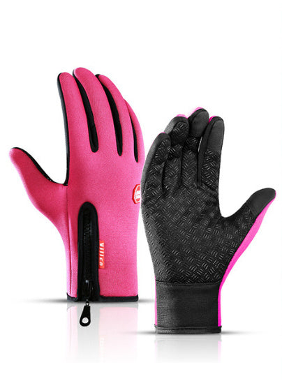 Waterproof Winter Riding Gloves – Touch Screen, Anti-Slip, Fleece-Lined