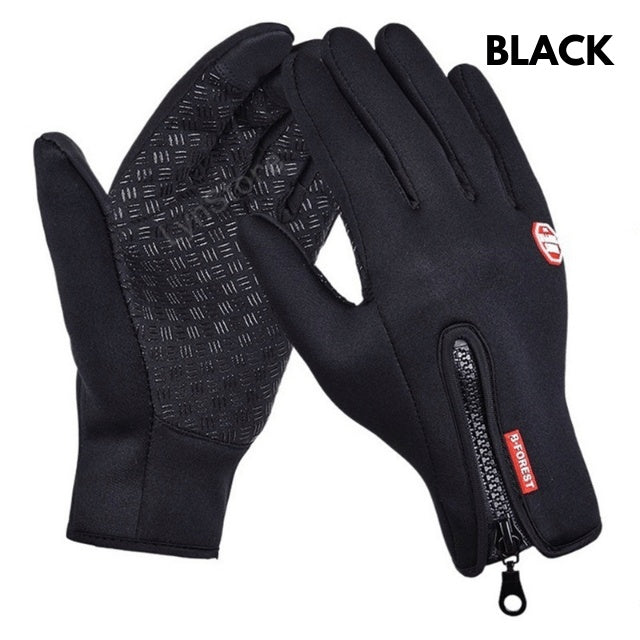 Waterproof Winter Riding Gloves – Touch Screen, Anti-Slip, Fleece-Lined