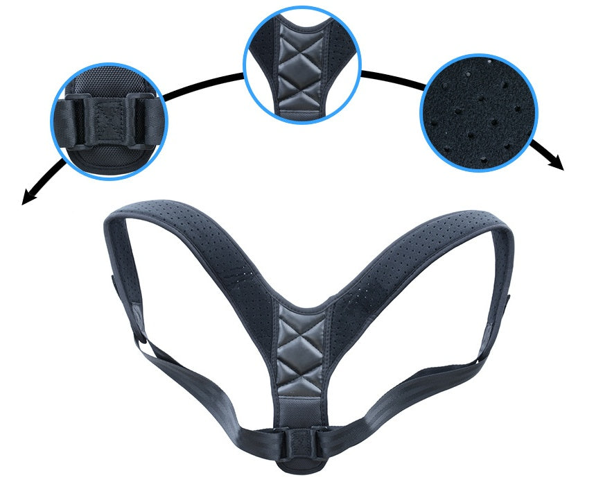 Clavicle & Back Posture Corrector – Adjustable Support Strap for Better Alignment