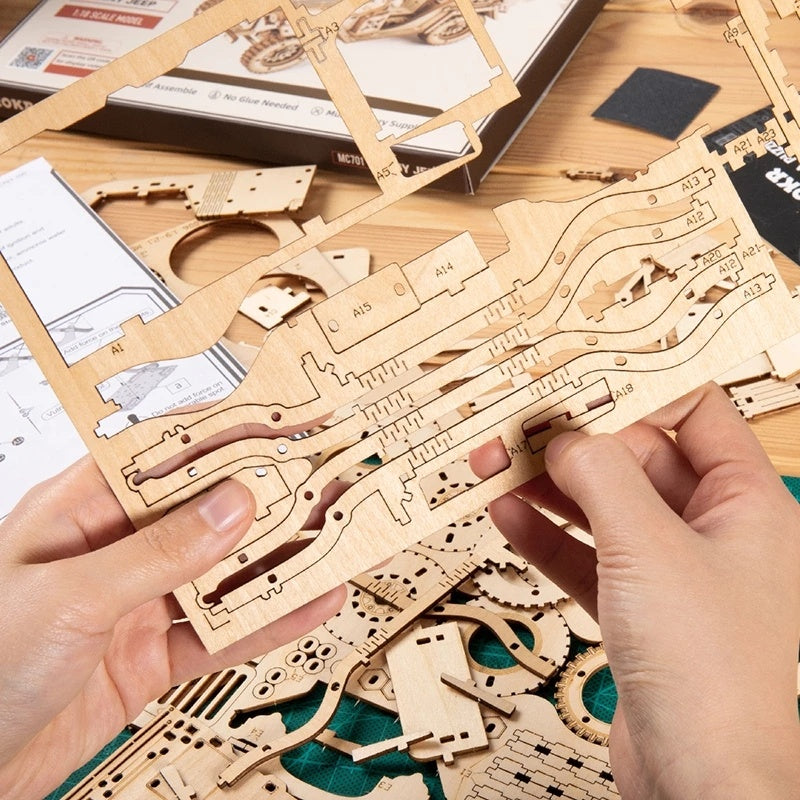 3D Wooden Puzzle Model – MC701 DIY Mechanical Building Kit