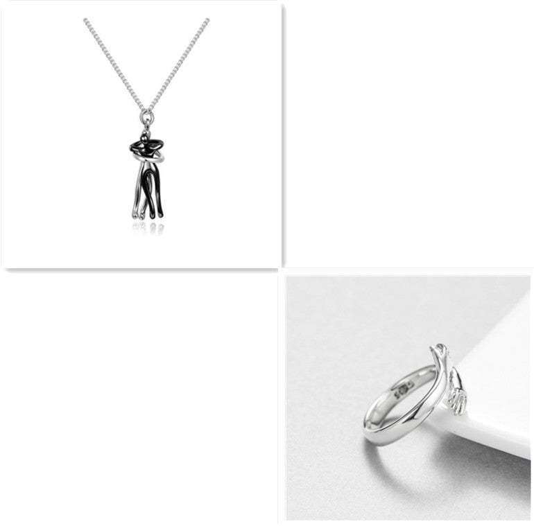 Love Hug Necklace – Unisex Clavicle Chain for Couples, Men & Women