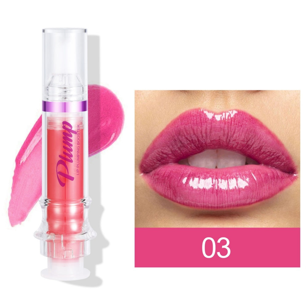Rich Glossy Liquid Lipstick – Spicy Plumping Mirror Shine Lip Gloss
