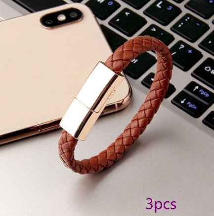 Bracelet USB Charging Cable – Wearable Data & Charging Cord for iPhone / USB-C / Micro USB