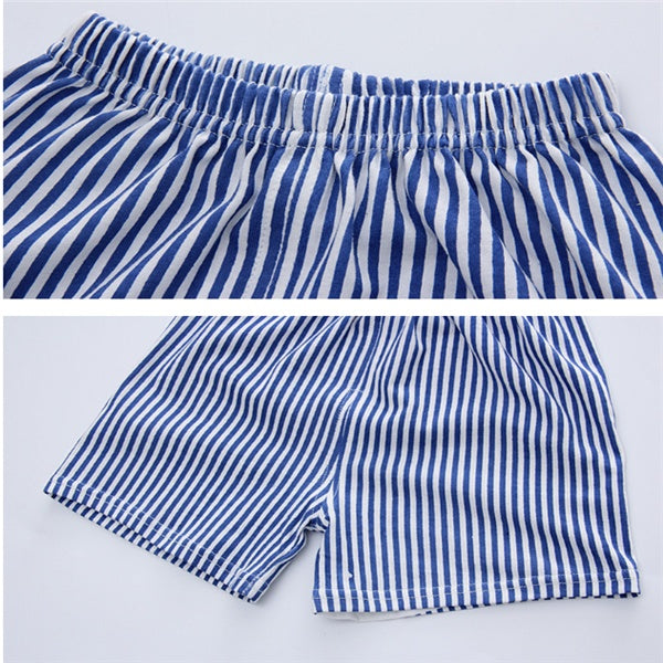 Baby Summer Outfit Set – Cartoon T-Shirt & Casual Shorts for Boys/Girls