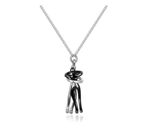 Love Hug Necklace – Unisex Clavicle Chain for Couples, Men & Women