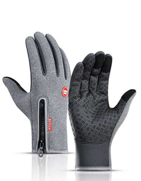 Waterproof Winter Riding Gloves – Touch Screen, Anti-Slip, Fleece-Lined