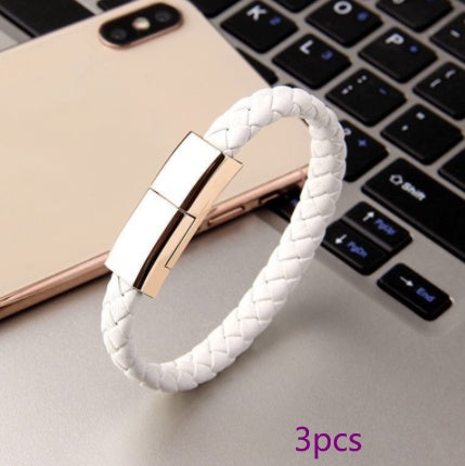 Bracelet USB Charging Cable – Wearable Data & Charging Cord for iPhone / USB-C / Micro USB