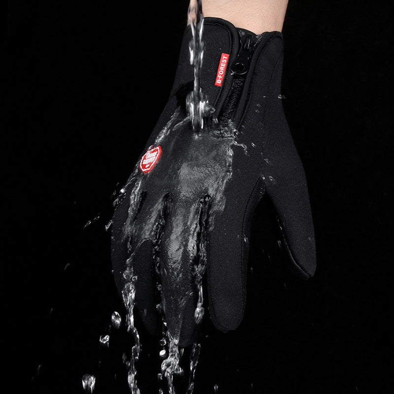 Waterproof Winter Riding Gloves – Touch Screen, Anti-Slip, Fleece-Lined