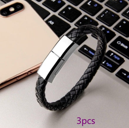 Bracelet USB Charging Cable – Wearable Data & Charging Cord for iPhone / USB-C / Micro USB