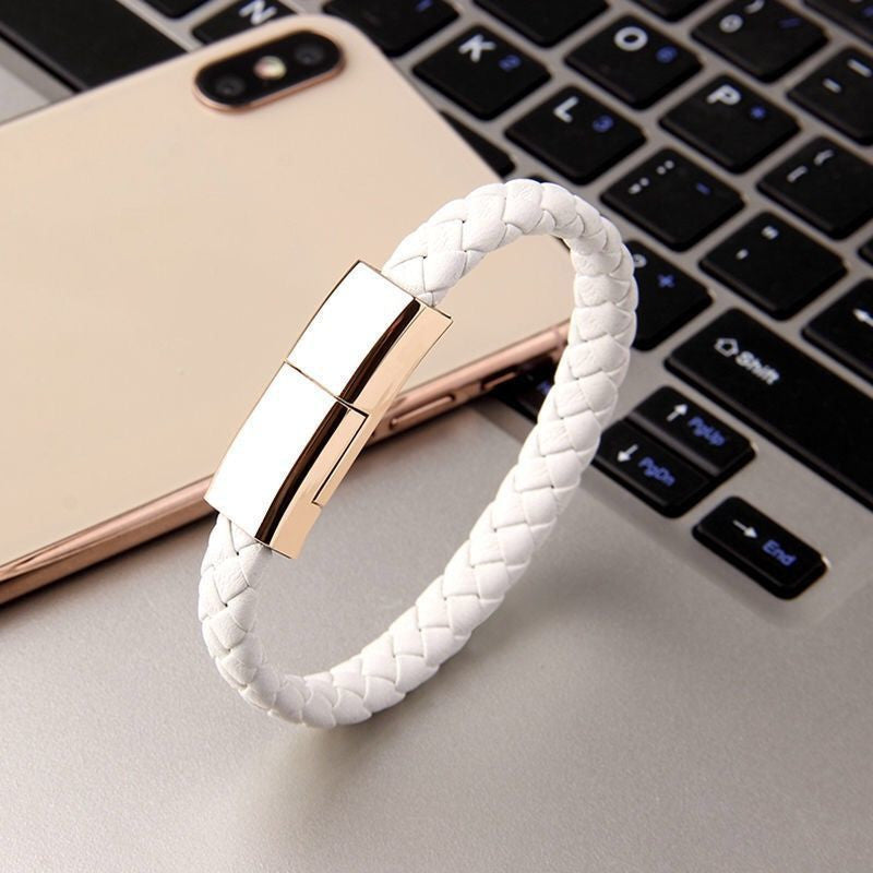 Bracelet USB Charging Cable – Wearable Data & Charging Cord for iPhone / USB-C / Micro USB
