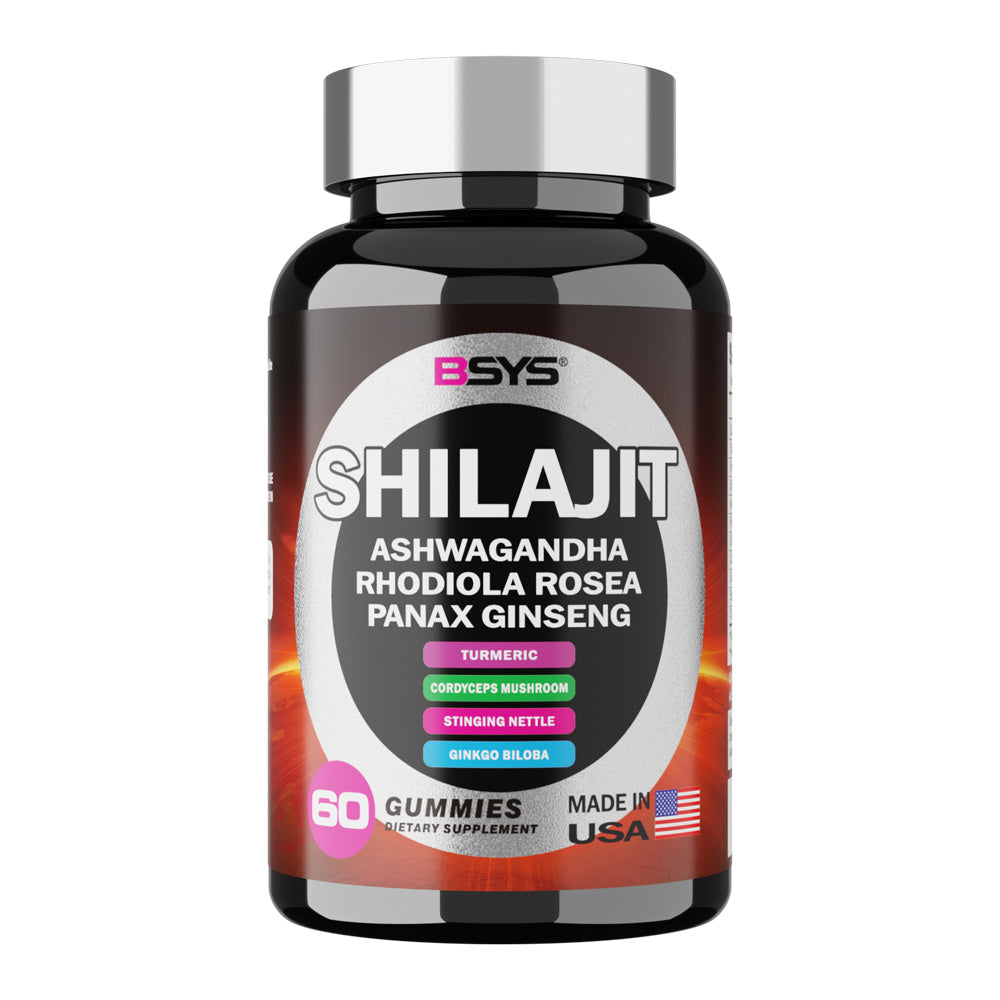 BSYS 8-in-1 Shilajit Gummies – Natural Vitality, Energy & Wellness Support (60 Gummies)
