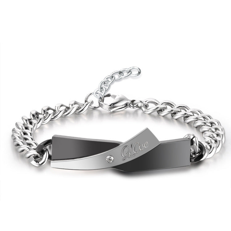 Couple Cross Bracelet – Matching Adjustable His & Hers Friendship Bracelet