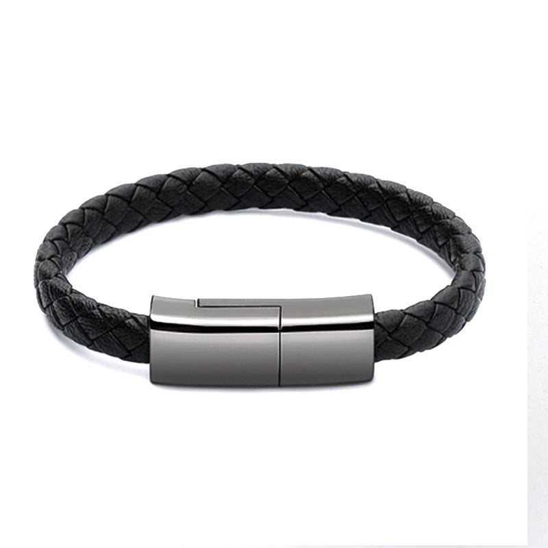 Bracelet USB Charging Cable – Wearable Data & Charging Cord for iPhone / USB-C / Micro USB