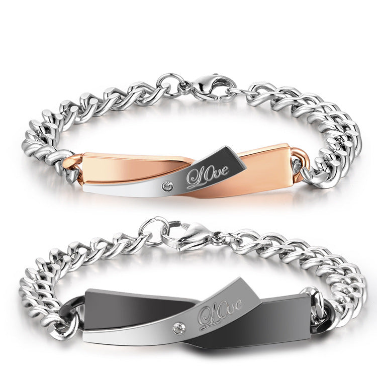 Couple Cross Bracelet – Matching Adjustable His & Hers Friendship Bracelet