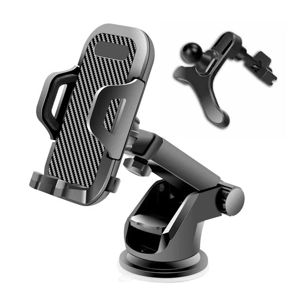 360° Universal Car Phone Mount – Windshield & Dashboard Holder for Mobile & GPS
