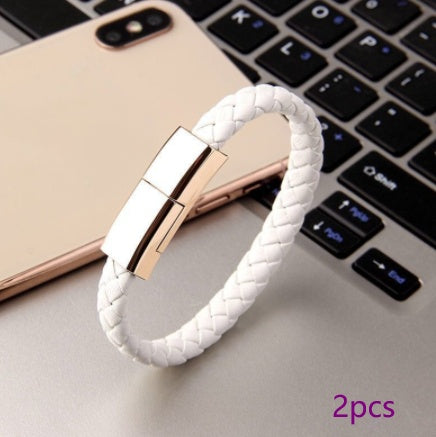 Bracelet USB Charging Cable – Wearable Data & Charging Cord for iPhone / USB-C / Micro USB