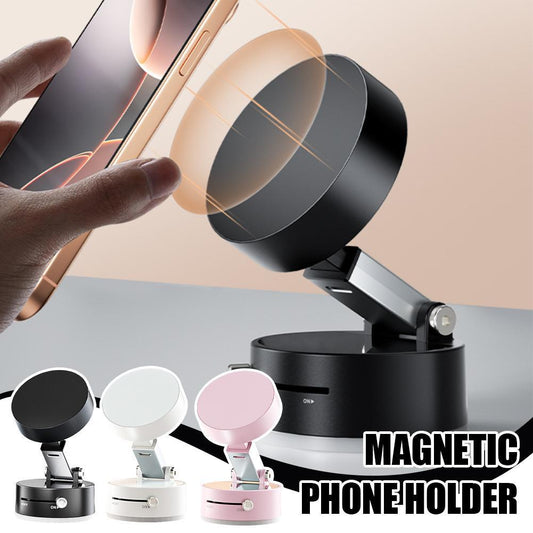 Foldable Magnetic Car Phone Holder – Strong Suction Cup, Hands-Free Navigation Mount