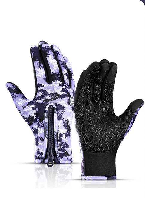 Waterproof Winter Riding Gloves – Touch Screen, Anti-Slip, Fleece-Lined