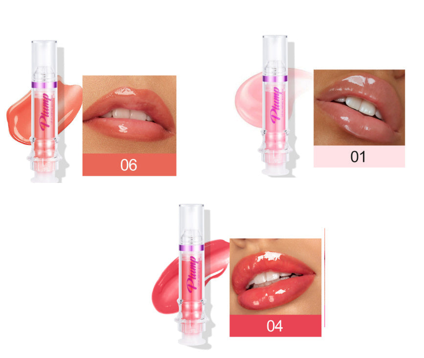 Rich Glossy Liquid Lipstick – Spicy Plumping Mirror Shine Lip Gloss