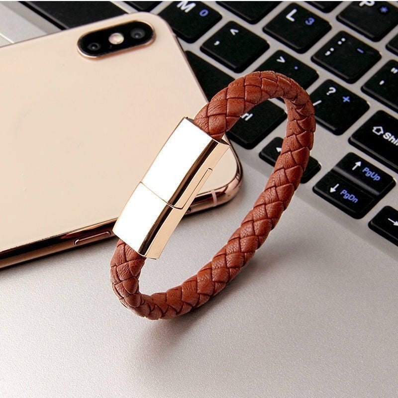 Bracelet USB Charging Cable – Wearable Data & Charging Cord for iPhone / USB-C / Micro USB