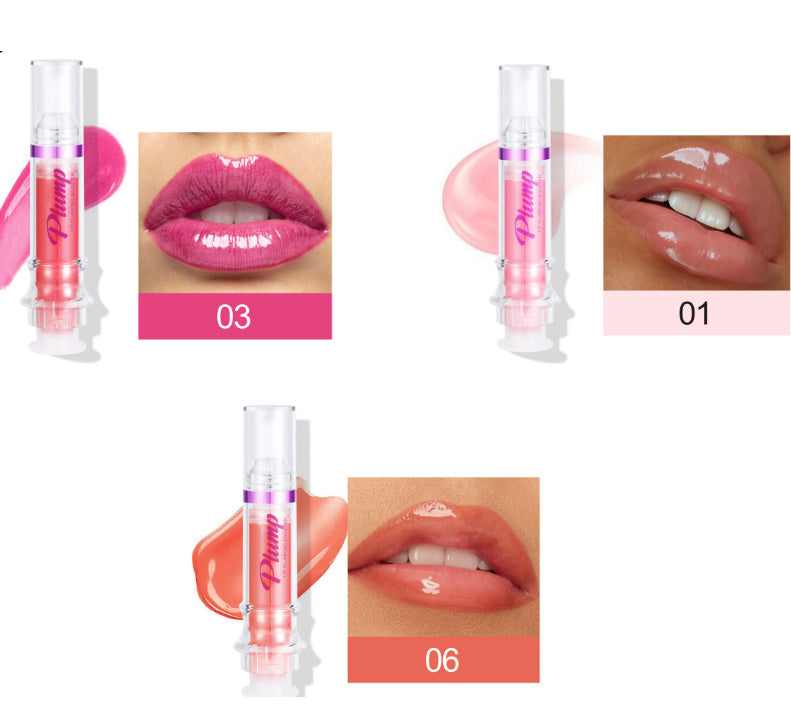 Rich Glossy Liquid Lipstick – Spicy Plumping Mirror Shine Lip Gloss