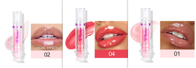 Rich Glossy Liquid Lipstick – Spicy Plumping Mirror Shine Lip Gloss